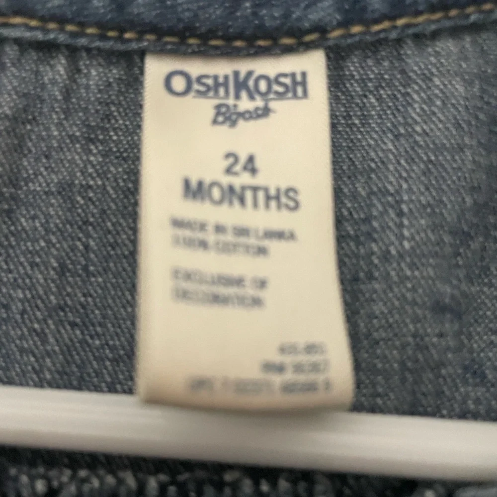 OshKosh B'gosh Denim Blue Dress with Embroidery